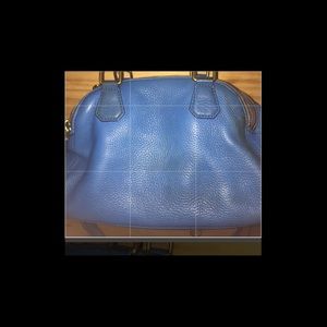 REPOSH .. JCrew Beautuful blue leather satchel bag